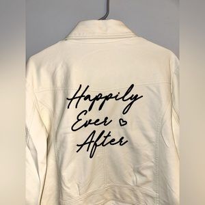 Women’s Bridal Leather Jacket Size XL